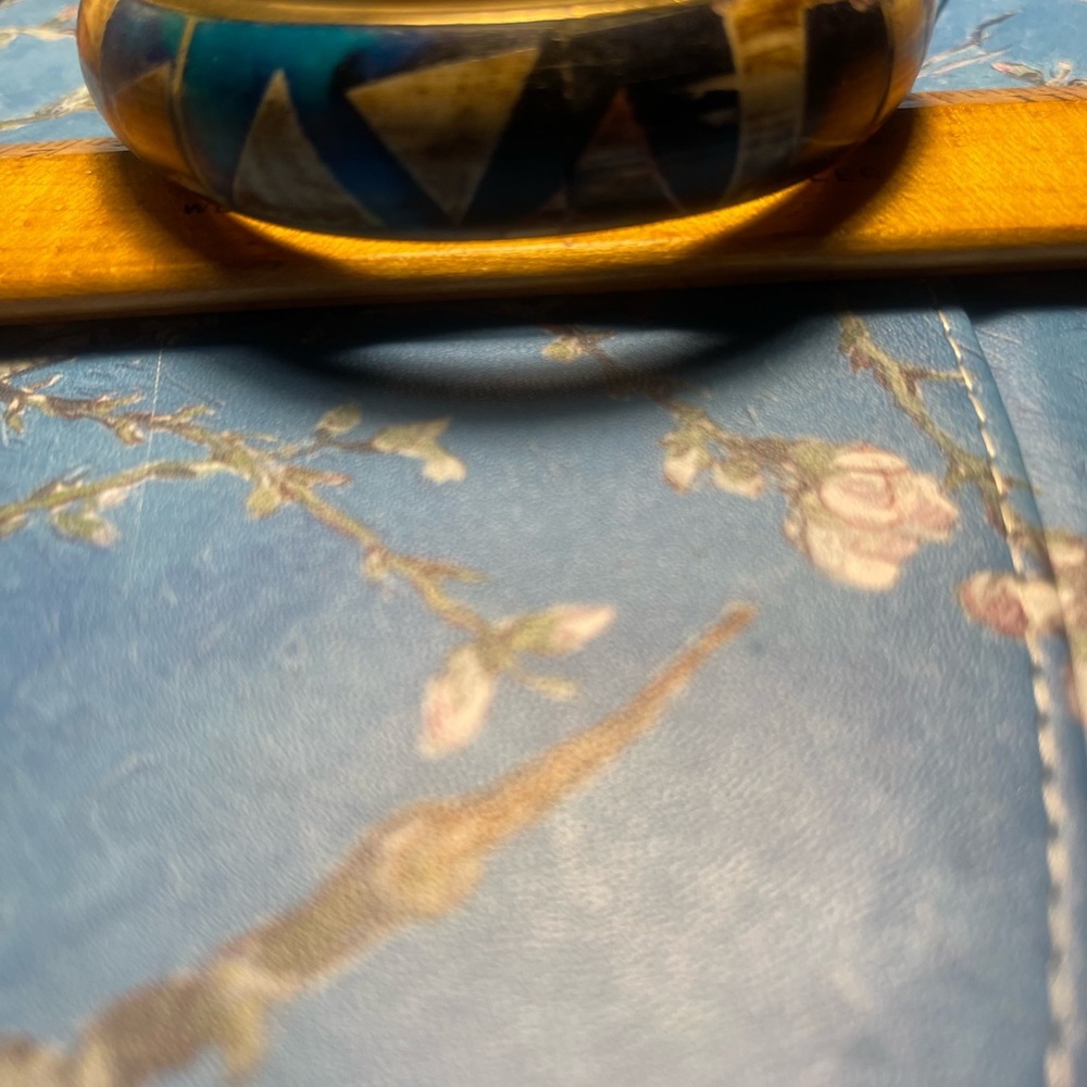 Original Geometric Patterned Bangle Bracelet - image 4